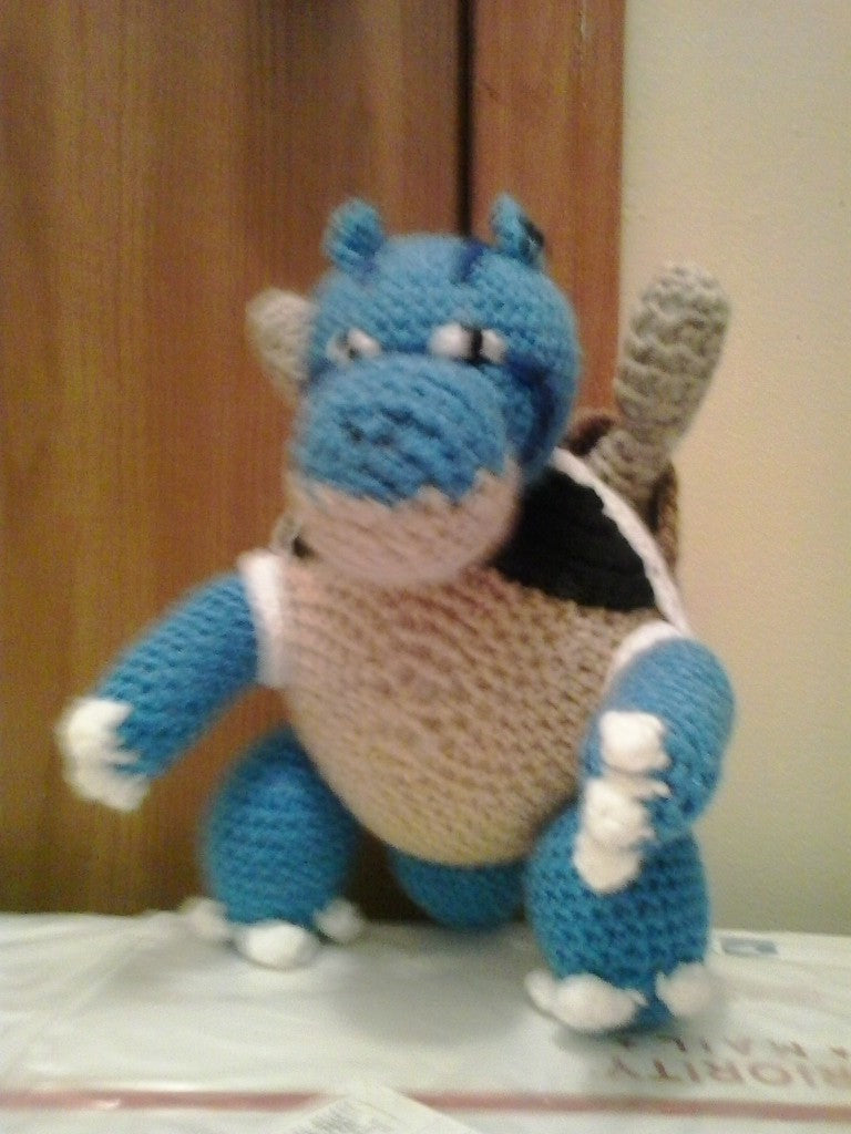 009 Mewtwo's Blastoise Pokemon Amigurumi Plush