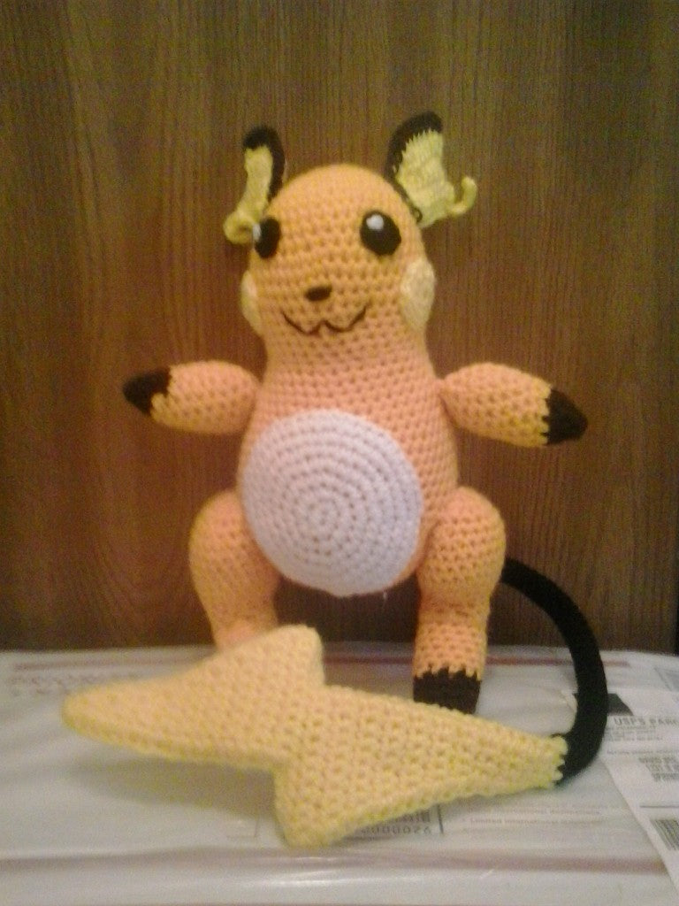 026 Raichu Pokemon Amigurumi Plush