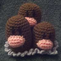 051 Dugtrio Pokemon Amigurumi Plush