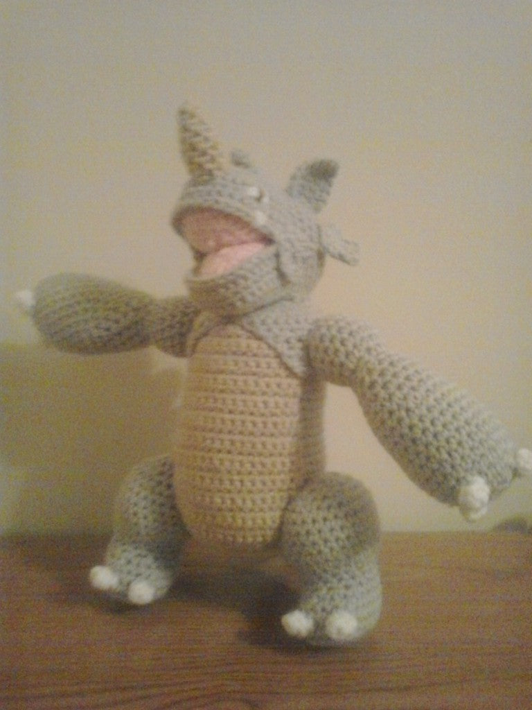 112 Rhydon Pokemon Amigurumi Plush