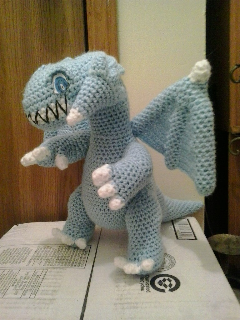 Blue Eyes Toon Dragon Yu-Gi-Oh Amigurumi Plush