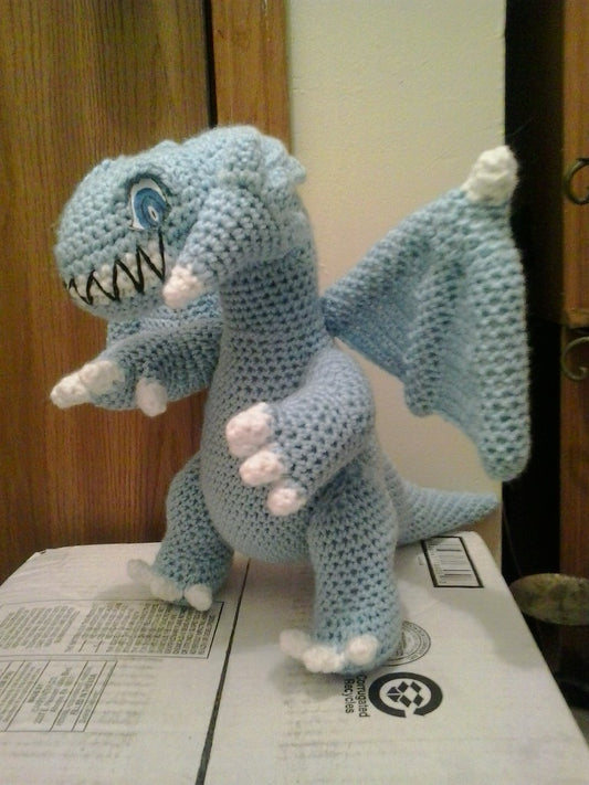 Blue Eyes Toon Dragon Yu-Gi-Oh Amigurumi Plush