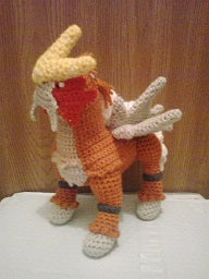 244 Entei Pokemon Amigurumi Plush