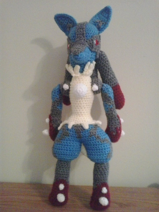 448 Mega Lucario Pokemon Amigurumi Plush