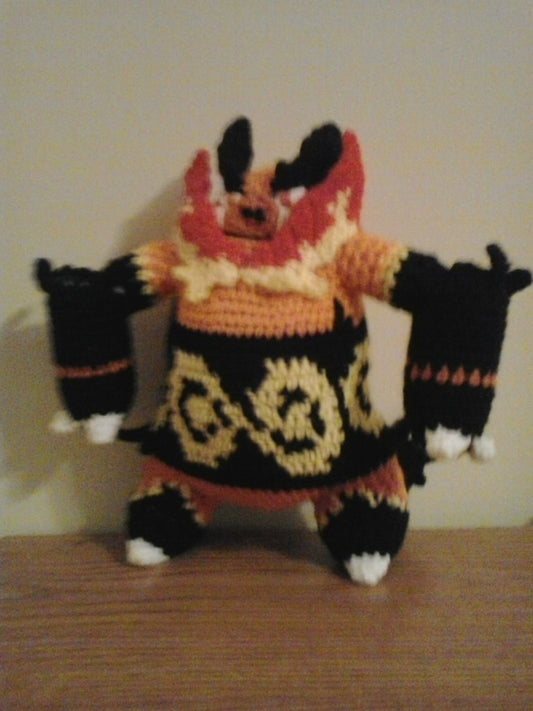 500 Emboar Pokemon Amigurumi Plush