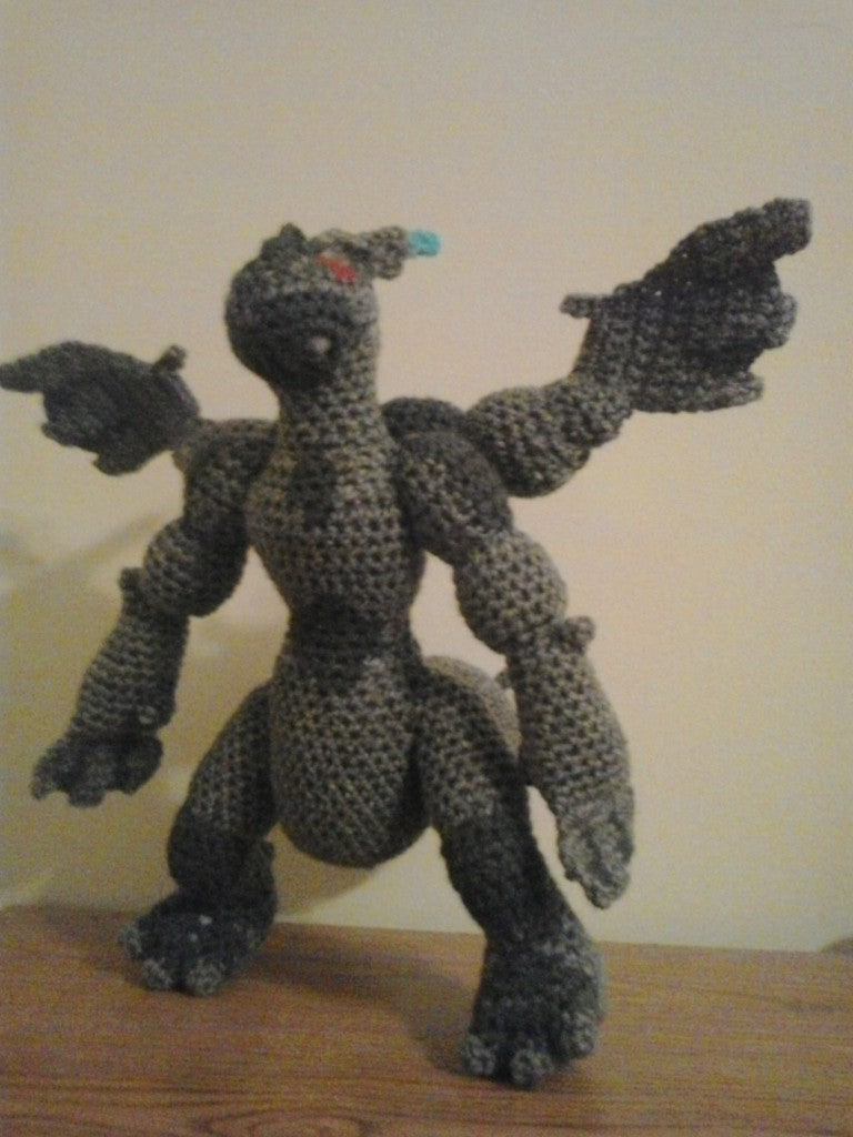 644 Zekrom Pokemon Amigurumi Plush