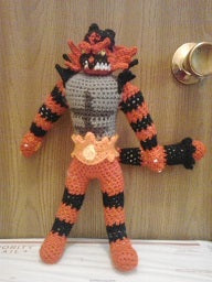 727 Incineroar Pokemon Amigurumi Plush