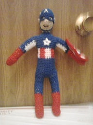 Captain America Marvel Amigurumi Plush Doll