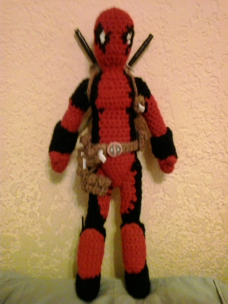 Deadpool Marvel Amigurumi Plush Doll