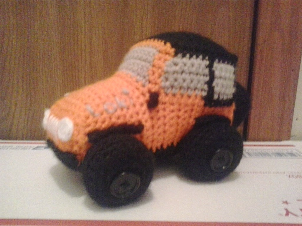 Jeep-styled vehicle Amigurumi Plush