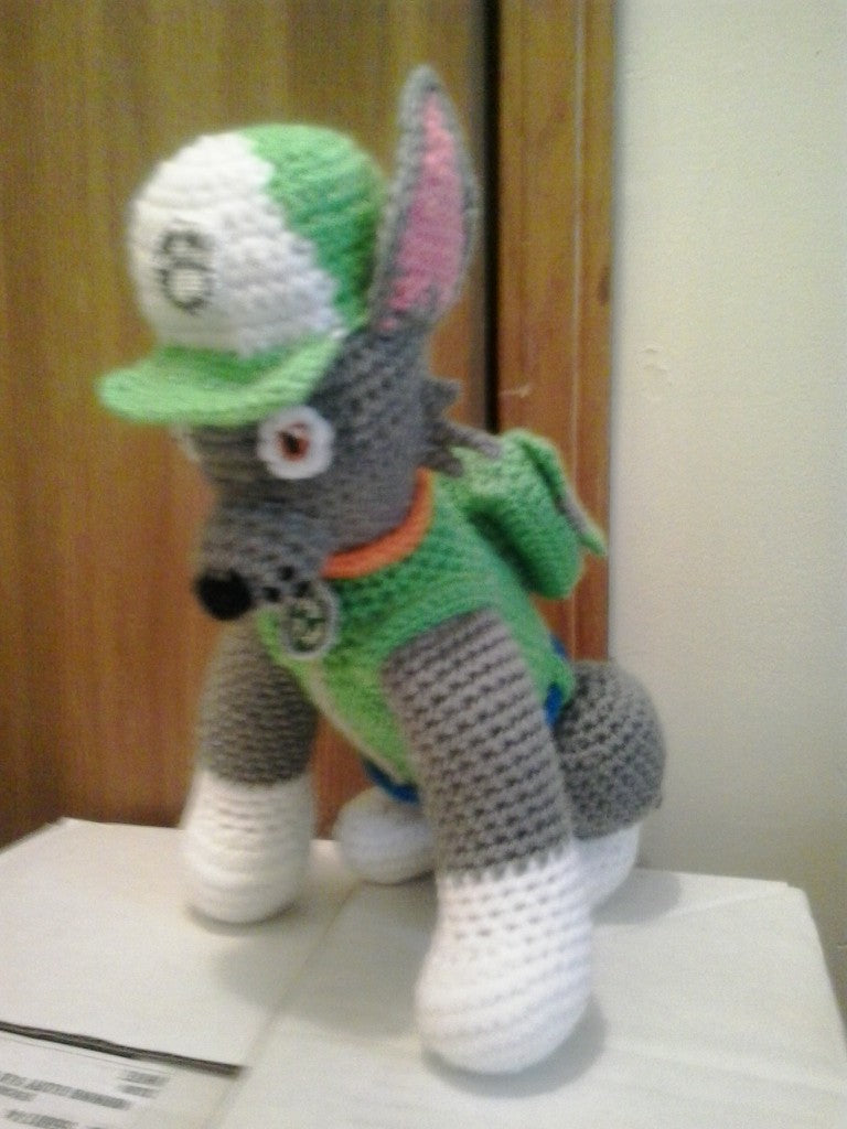 Rocky Paw Patrol Dog Amigurumi Plush