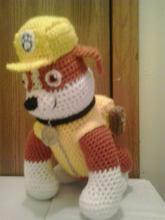 Rubble Paw Patrol Dog Amigurumi Plush