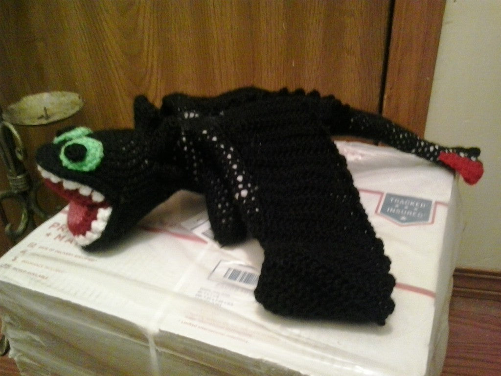 Toothless How to Train Your Dragon Amigurumi Plush